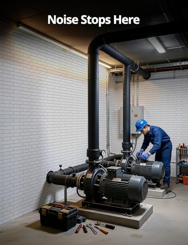 Image of Kuchoow Acoustic Soundproof MLV Wall Panels - Noise Cancelling Blocker for Ceiling,12 Pack Self Adhesive Sound Absorbing and Proofing Dampening Tiles Decorative White Brick for Room, Bedroom, Door