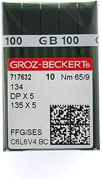 100pcs Groz-Beckert 134 135X5 Dpx5 FFG/SES Needle for Singer Pfaff Sewing Machine Dp x 5 Dp*5 965