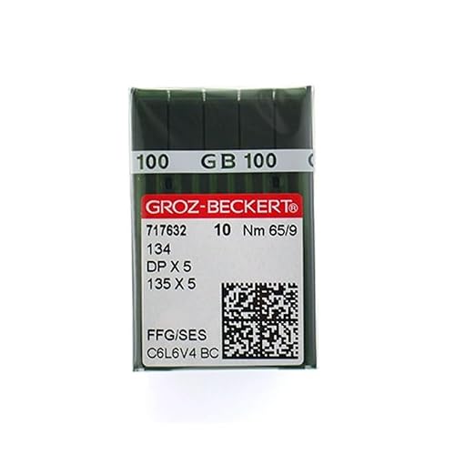 100pcs Groz-Beckert 134 135X5 Dpx5 FFG/SES Needle for Singer Pfaff Sewing Machine Dp x 5 Dp*5 (9(65))