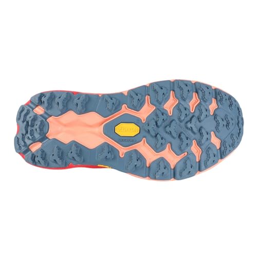 HOKA Hoka ONE ONE Women's Speedgoat 5 Running Shoes, Blue Coral Camellia, 8.5 UK, Blue Red, 7 US