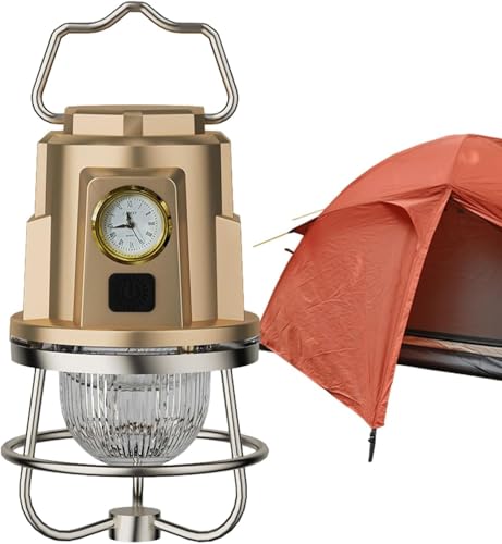 Image of Glaceon Camping Lantern, 1200mAh Powered Rechargeable Lantern Camping, Lantern Searchlight with Hanger & Hook,Emergency Lights for Home, USB Cable (GC-04)