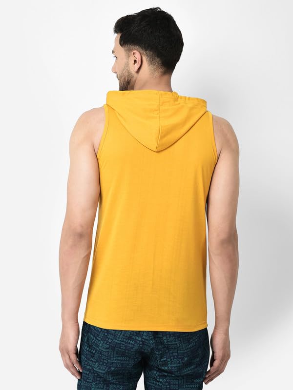 Image of INVOKE TREND Stylish Men's Sleeve Less Hooded Tshirt /Sando