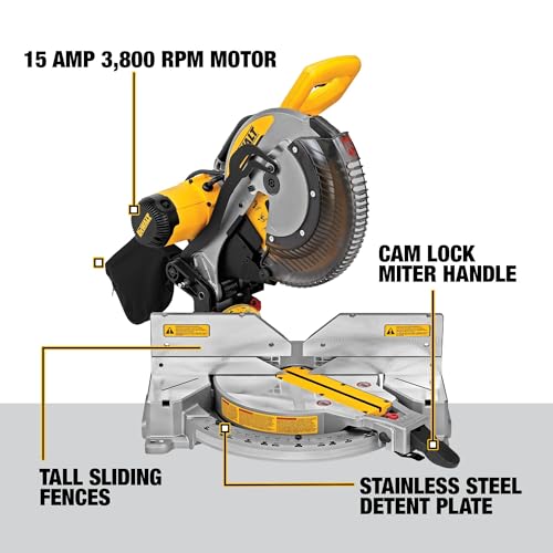 Dewalt DWS716 Miter Saw, Double-Bevel, Compound thumb #2