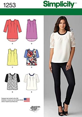 American 1253 American Sewing Guild Women's Blouse Sewing Pattern, Sizes 4-12