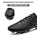 Imagen de DimaiGlobal Botas de Fútbol Hombre Zapatos de Fútbol con Tacos Altos para Césped Natural e Indoor Antideslizantes para Entrenamiento y Fútbol Sala Zapatillas de Fútbol 42EU Negro