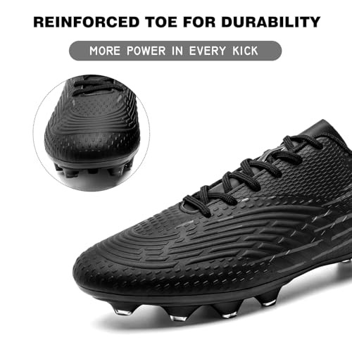 Image of DimaiGlobal Men's Football Boots with Studs, Halls, Football Shoes, Women's Artificial Grass Kick Shoes, Futsal Shoes, Teenagers, Football Shoes, Stud Shoes, Training Shoes, Unisex