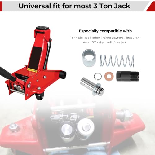 Image of Low Side Bigger Pump Piston Pump Plunger Kit Fit for Most 3 Ton Jack, Compatible with Torin Big Red /Harbor Freight Daytona Pittsburgh /Arcan 3 Ton Floor Jack Rebuild