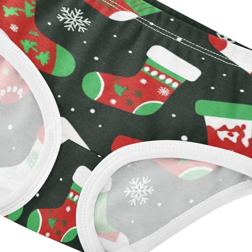 Christmas Sock Panties for Girl Toddler Underwear Custom Cotton Animal Briefs Underpants 2t4