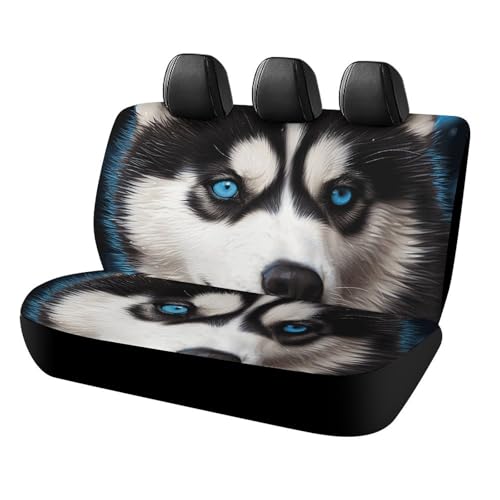 Housse de siège de voiture Husky antidérapante et résistante aux rayures pour banquette arrière