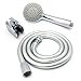 Produktbild Bath tap Shower Attachment Kit Rose Head, Flexible Stainless Steel Hose And Wall Bracket (SH060) by Grand Taps