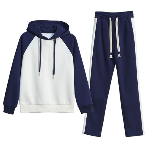 amropi Donna Tuta da Felpa con Cappuccio e Jogging Pantaloni