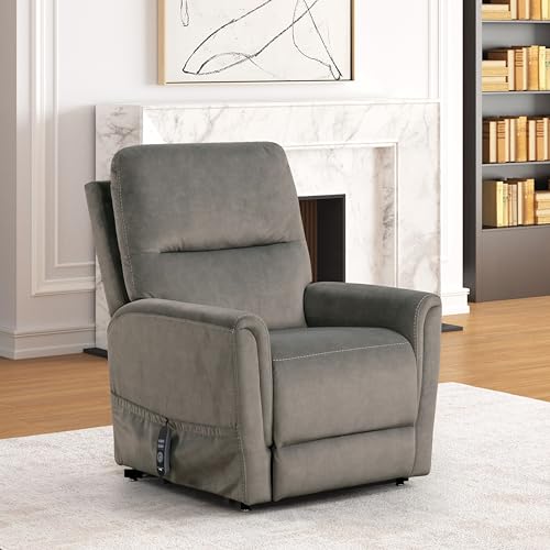 Sillón reclinable con masaje Gris miniatura 3