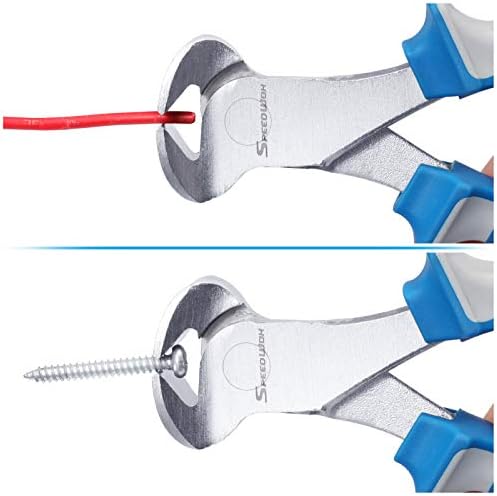 SPEEDWOX End Cutting Pliers 6 Inches Carpenter Pincer Wire Cutter Pilers End Nipper Cutting Pliers End Cutting Precision Pliers High Leverage Cutting Pliers Nail Remover Tool 