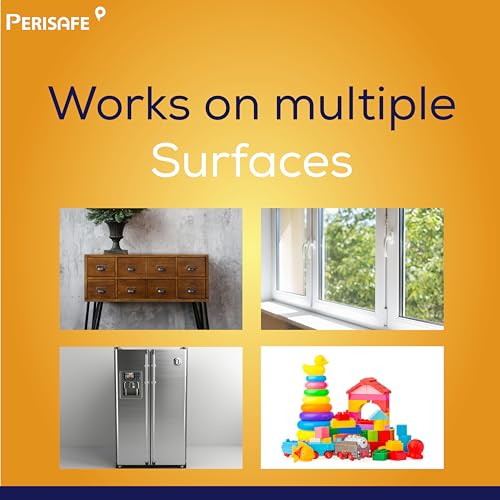 Image of PERISAFE Multipurpose Disinfectant Wipe For Surfaces & Skin-100 Wipes | 100% Biodegradable Wipes | Antibacterial | 2-IN-1- Kills Germs & Cleans Tough Messes