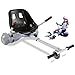 Go Kart Hoverboard Seat Attachment Accessories Hover Board Cart for Adults Kids Self Balancing Scooter Compatible with 6.5'' 8'' 10'' Adjustable Seat Frame, Black
