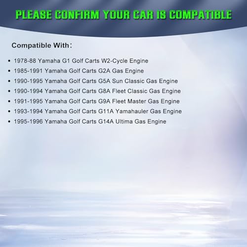 SHICHU Gerador de partida compatível com: carrinhos de golfe Yamaha 1978-1988 G1 1985-1996 G2A G5A G
