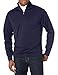 Cutter & Buck Men's CB Drytec Edge Half Zip, Solid Navy Blue, Large
