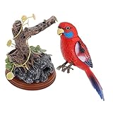 Giocattoli animatronic: (: questo giocattolo per uccelli cinguetta un uccello, il suono è molto chiaro e bello.