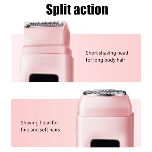 Trimmer para mujeres con afeitadora eléctrica de doble cabeza impermeable 4