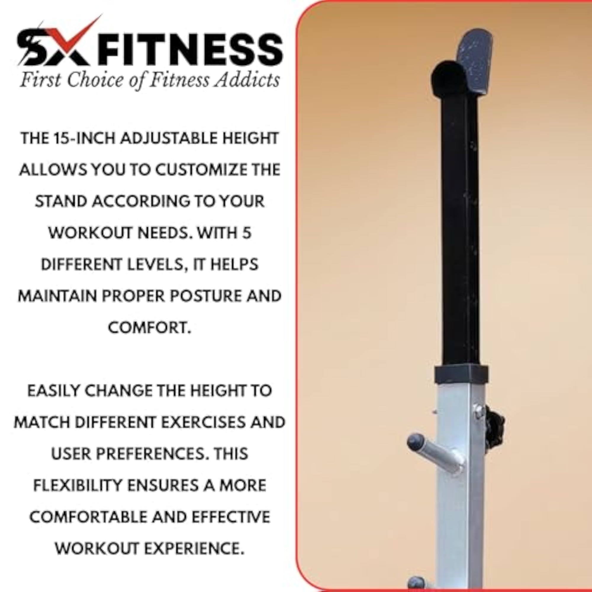 Multi-Functional Fully Adjustable Squat Stand for Home Gyms