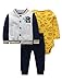 Produktbild Odziezet Baby Kleidung Set Jungen Romper Langarm Sweatjacke Mädchen Outfits Hoodie Kombination, 12 Monate