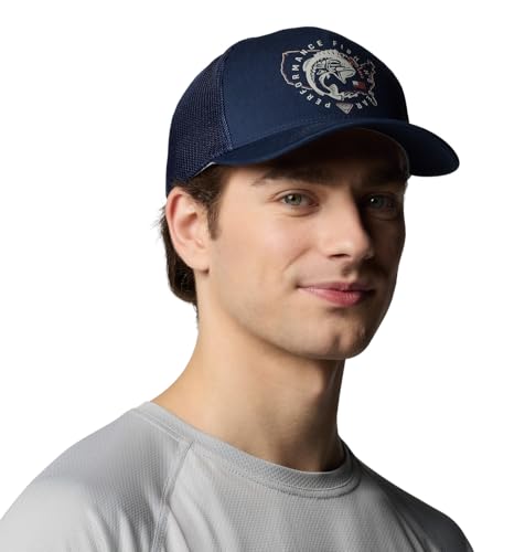 Columbia PFG Statetriot メッシュボールキャップ, Collegiate Navy/Pfg Pride USA, Large-X-Large