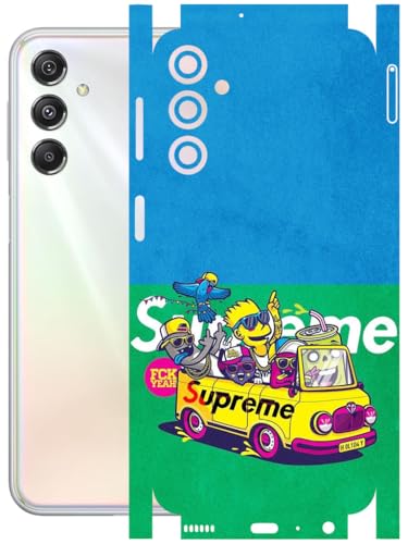 Image of AtOdds - Full Body Back Screen Guard Protector Film - Lamination Wrap Skin Sticker Compatible with Samsung Galaxy M34 (5G) | Scratchproof Matte Finish (Simps)