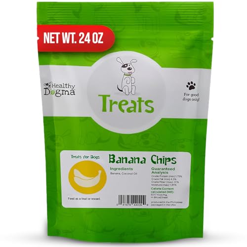 Healthy Dogma Banana Chips Treat for Dogs - All-Natural, &