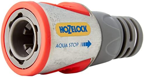 Hozelock 2035P0000 Pro Metal AquaStop Connector (12.5mm & 15mm), Silver
