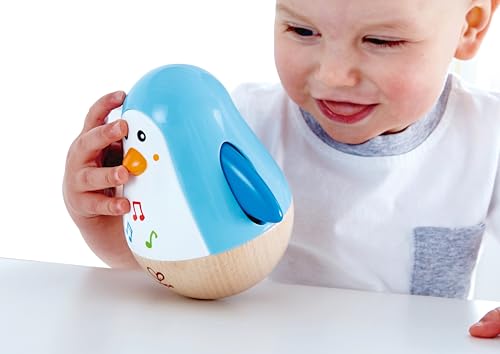 Hape Penguin Wobbler| Colorful Wobbling Penguin, Roly Poly Toy for Kids 6 Months+ - image 6