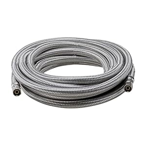 Highcraft CNCT2666-OM Eismacher-Schlauch geflochten Edelstahl, 1,5 m