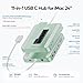 PULWTOP Upgraded 11 in 1 iMac Hub for iMac M1 M3 M4 Support 4TB SSD Enclosure (NOT Included), USB C Hub for iMac 24 Inch with 4K HDMI, 2.5G Ethernet, 5 USB A/C Max 10Gbps, SD/TF - Green