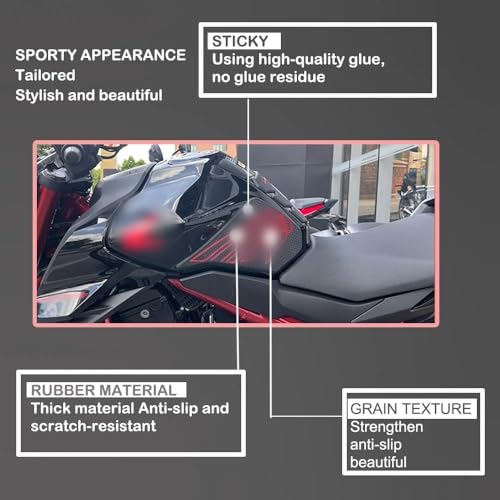 Autocollants latéraux de réservoir CB750 Hornet antidérapants pour un meilleur grip