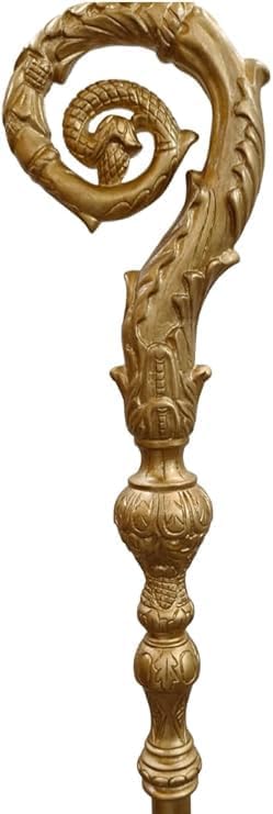 Wooden Crosier Polish Staff Crosier Bishop Quality Craftsmanship, 70" Christmas G1