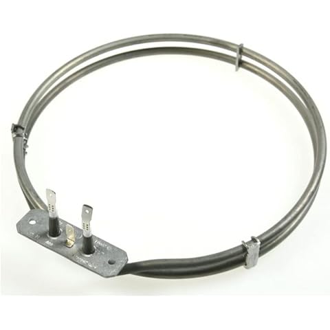 MyApplianceSpares Fan Oven Heating Element 2000W 2 - Turn for Bush Kenwood Swan Rangemaster Logik Cooker Cover