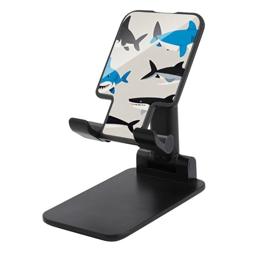 Support de téléphone portable motif requin compact et entièrement pliable