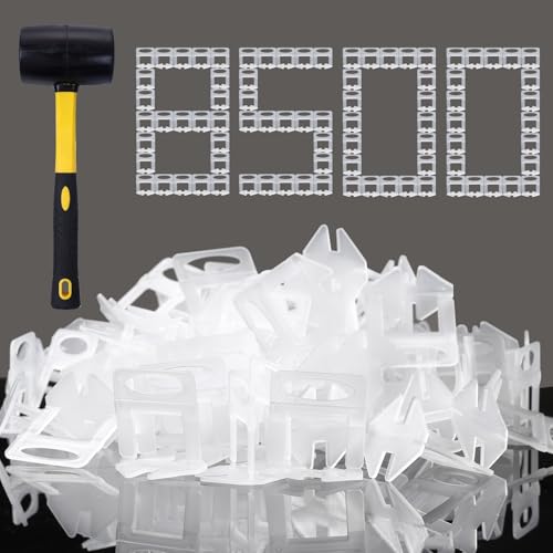 Tile Leveling System 1/8" Spacers Tile Leveler Clips 8500 Pcs