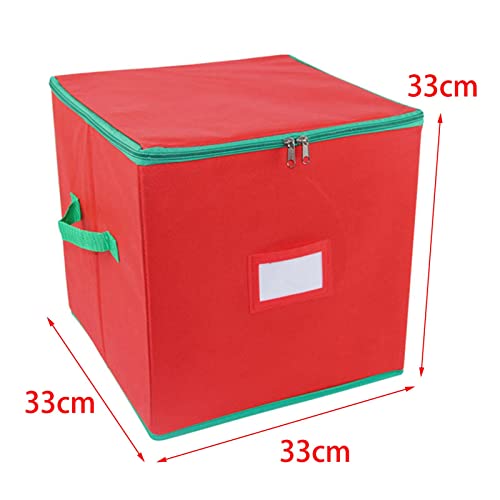 Boîte de rangement pour décorations de Noël grand format avec séparateurs et double fermeture - 4