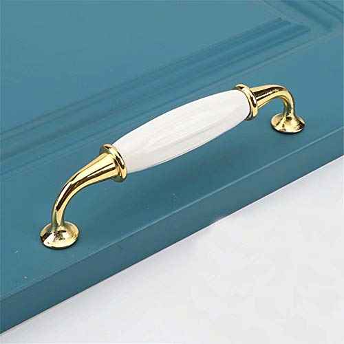 Boutons de meuble céramique blanc et finitions vintage haut de gamme