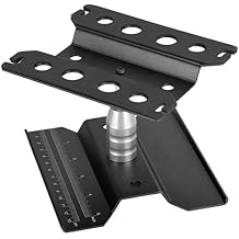 CNC Aluminum Alloy RC Car Work Stand Repair Workstation 360 Degree Rotation Lift Or Lower for 1/8 1/10 1/12 Scale Cars Trucks Buggie Black