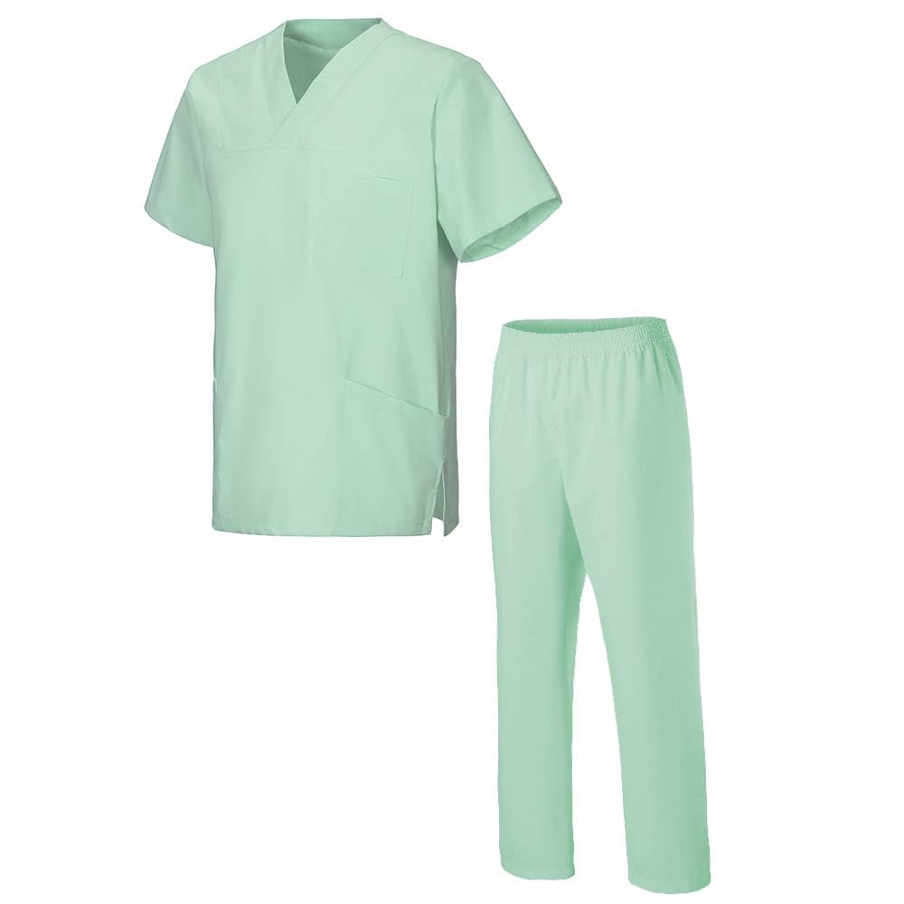 EXNER Medizin Kasack Set – Kasack & Hose für Damen und Herren, Pflegebekleidung Set in 26 Farben, Oberteil + Hose farbig, Schlupfkasack & Schlupfhose, XS–5XL