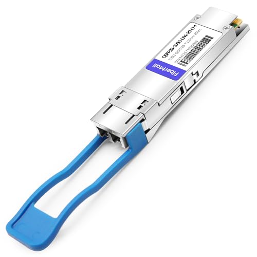 Image of 100G QSFP28 LR4 Optical Transceiver Module Compatible with Dell QSFP28-100G-LR4-20,100GBASE-LR4 QSFP28 1310nm LWDM4 20km LC SMF DOM