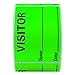 Hybsk Visitor Pass Stickers Fluorescent Green Visitor Name Identification Labels 2 x 3 inch Stickers 300 Labels Per Roll (Fluorescent Green)
