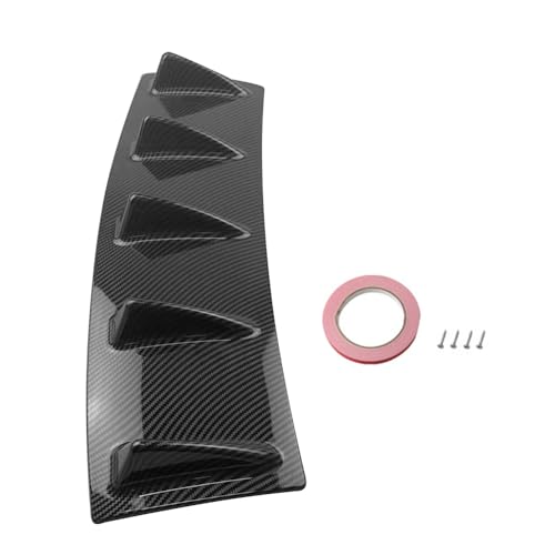 srasakan 58.5*15.5cm 汎用 車用 リア バンパー スポイラー ディフューザー リップ シャーク フィン風 アンダーカバー ボルテックス ジェネレーター カスタム 外装 パーツ カーボン調