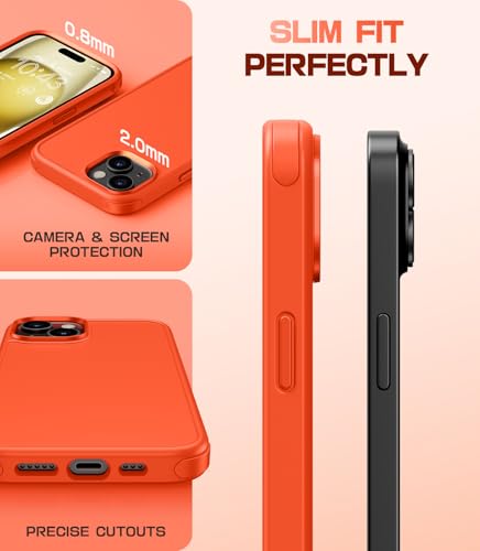 Coque pour iPhone 15 antichoc mate avec 2 styles de couleur interchangeables - 6