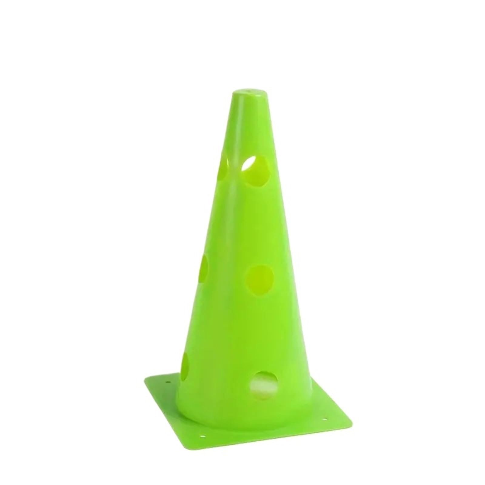 Szyszki sportowe Plastikowe stożki 10 szt. 32CM perforowane znaki beczki przeszkody drogowe barykady piłka nożna sprzęt treningowy do koszykówki gier na świeżym powietrzu(Green)