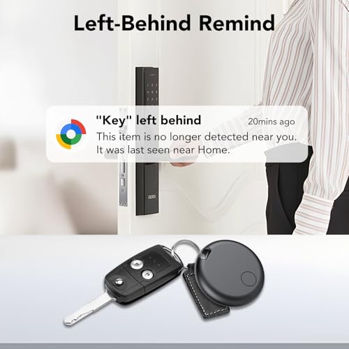 Smart Tracker Tag Android, Bluetooth Schlüsselfinder kompatibel mit Google Find Hub (NUR Android), Air Tracker Tag Schlüsselanhänger für Koffer, Schlüssel, Gepäck (4er-Pack)