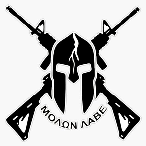 LAD Studio Ar 15 and Cross Guns Window Bumper Sticker Decal 5''