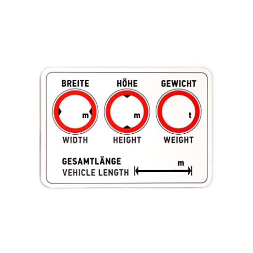 Doppelpack Profi Wohnmobil/LKW Aufkleber (Gewicht, Höhe, Breite, Länge - 2 sprachig!) - beschreibbare, wetterfeste Folien Sticker für Womo, Camper, LKWs & andere Fahrzeuge!