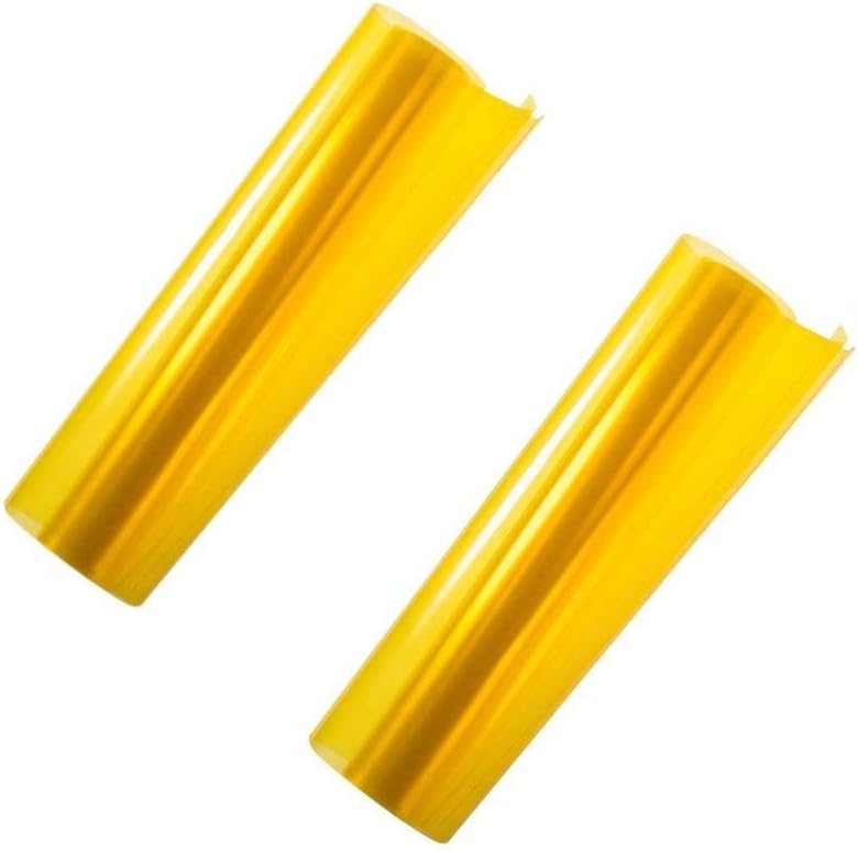 30cm x 200cm Yellow Car Light Film - Headlight, Rear, Tail, Fog Light Tint Vinyl Film Cover - Protective, Colour Changing Decal Sticker
